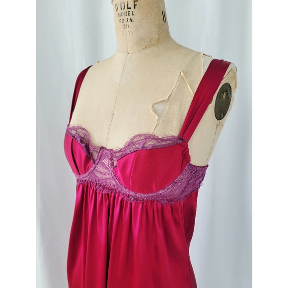 Fleur of England Crush Cupped Babydoll Nighty Negligee - Picture 2 of 7